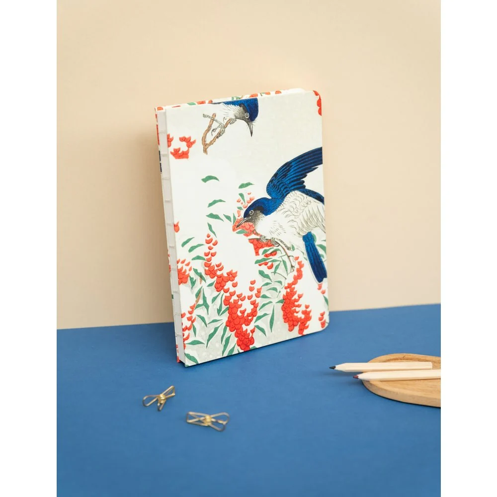Kokonote | Cuaderno Artesanal A5 Japanese Flycatchers - Image 5