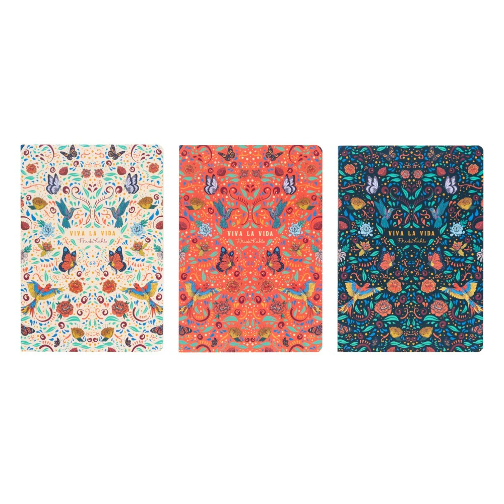 Kokonote | Pack de 3 Cuadernos A5 Frida Kahlo Viva La Vida - Image 2