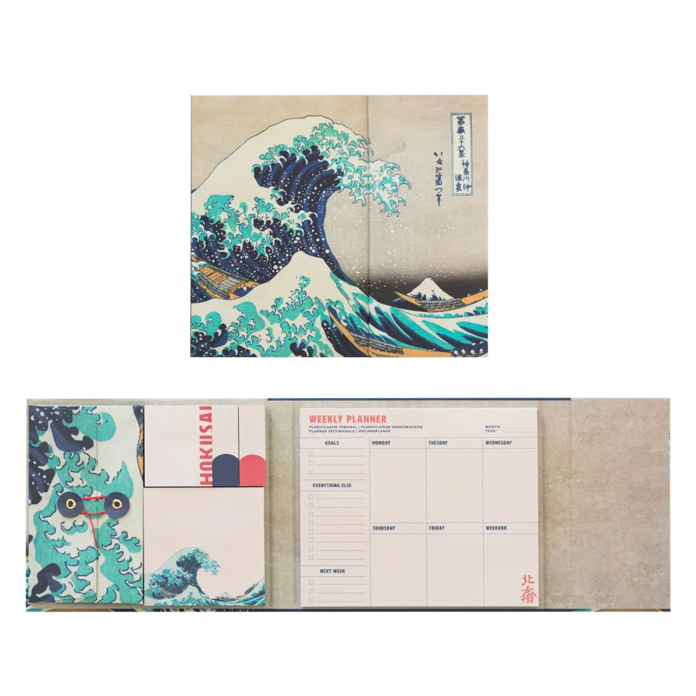 Kokonote | Set de Notas Adhesivas con Planificador Semanal Hokusai