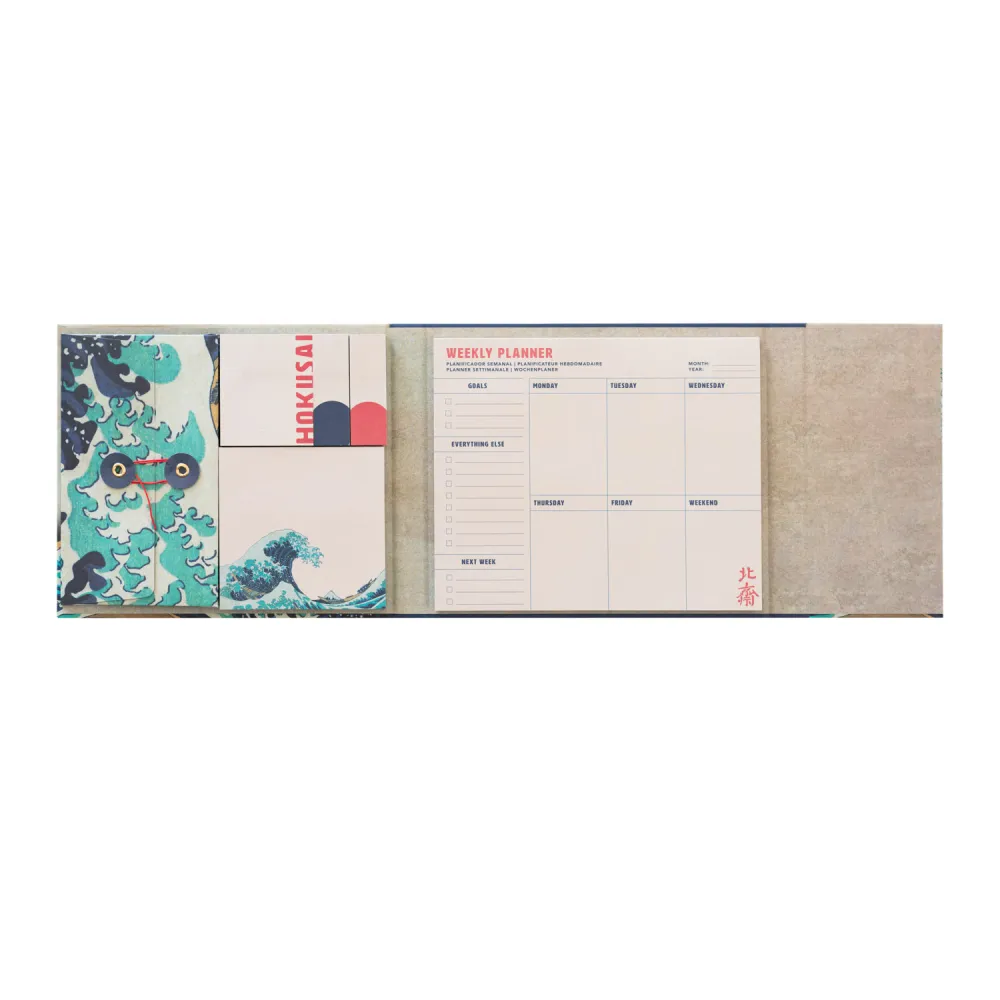 Kokonote | Set de Notas Adhesivas con Planificador Semanal Hokusai - Image 2