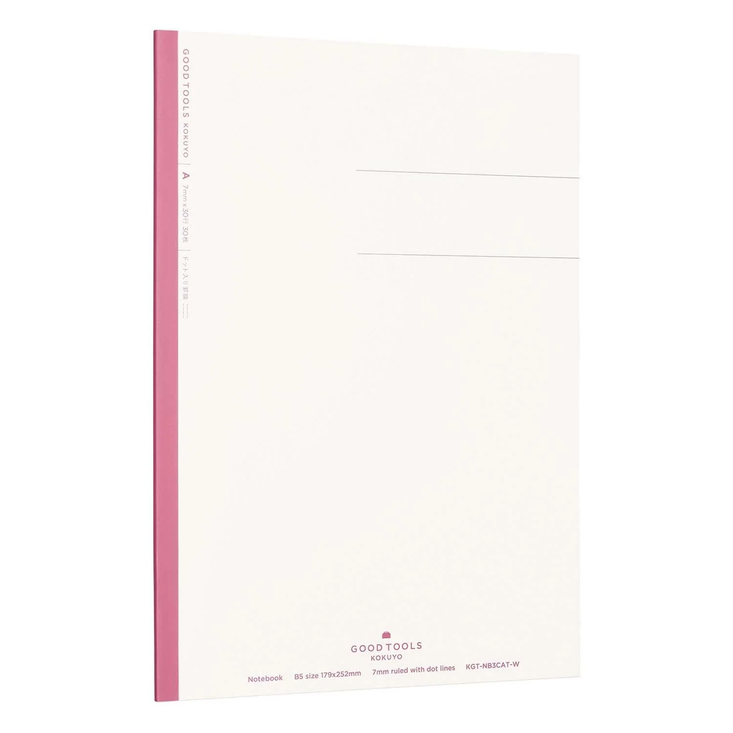 Kokuyo | Cuaderno GOOD TOOL B5 Pink Rayas Punteadas - Image 5