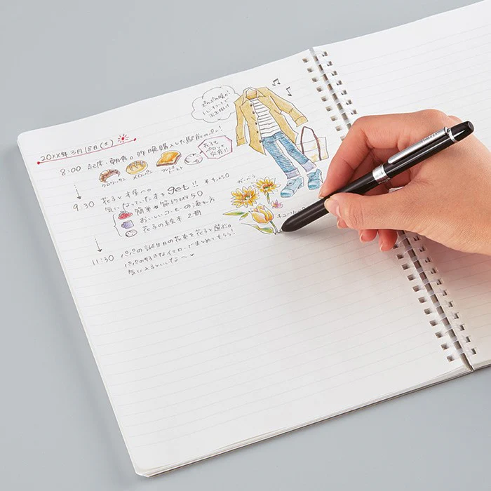 Kokuyo | Cuaderno Soft Ring A5 Black (Rayas) - Image 3