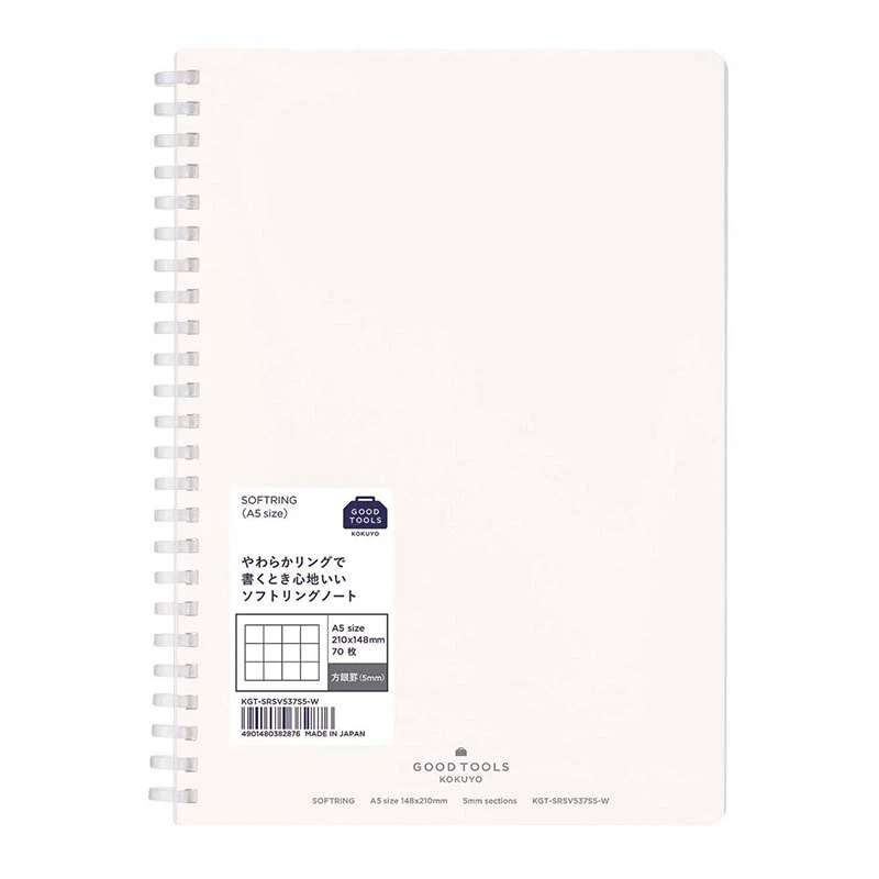 Kokuyo | Cuaderno Soft Ring A5 GOOD TOOLS (Cuadros) - Image 3