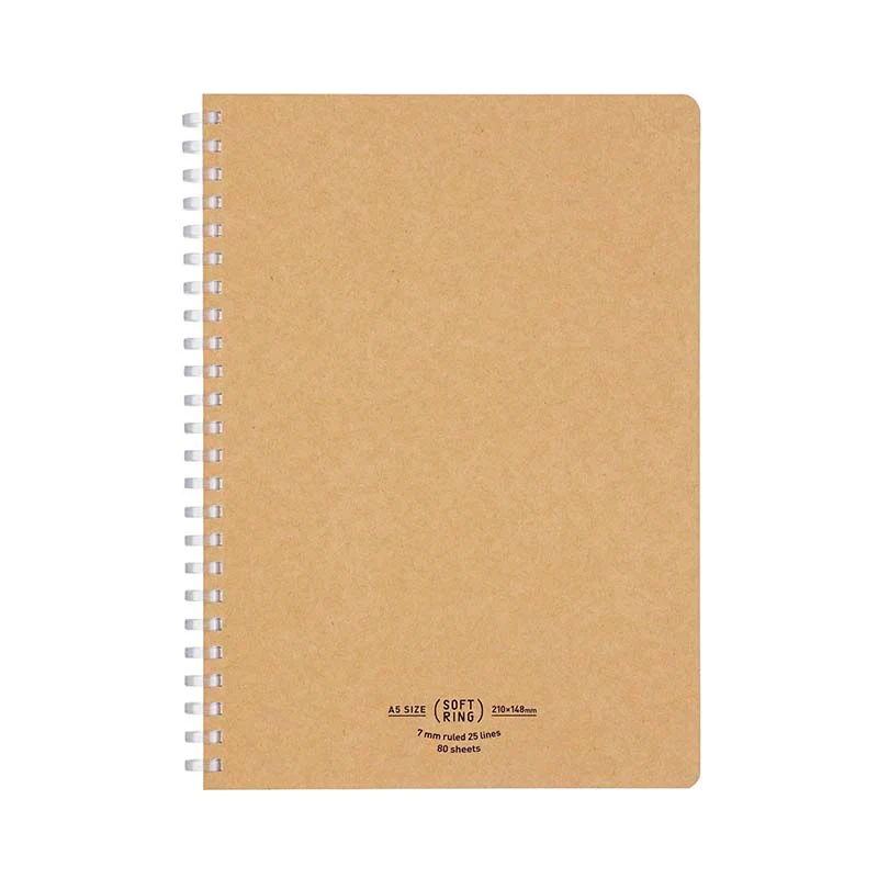 Kokuyo | Cuaderno Soft Ring A5 Natural Beige (Rayas)