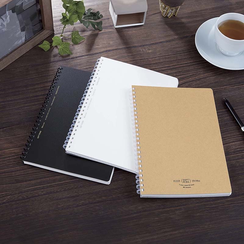 Kokuyo | Cuaderno Soft Ring B5 Natural Beige (Rayas) - Image 8