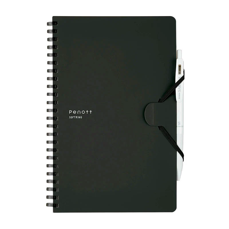 Kokuyo | Cuaderno Soft Ring Penott A5 Black (Cuadros) - Image 2