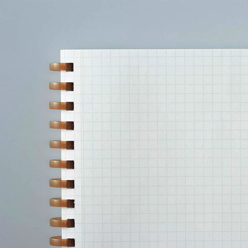 Kokuyo | Cuaderno Soft Ring Sooofa A5 Warm Gray (Cuadros) - Image 3