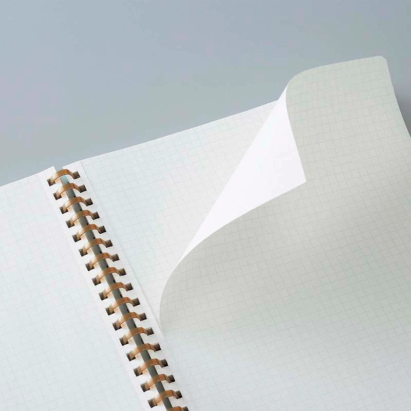 Kokuyo | Cuaderno Soft Ring Sooofa A5 Warm Gray (Cuadros) - Image 4