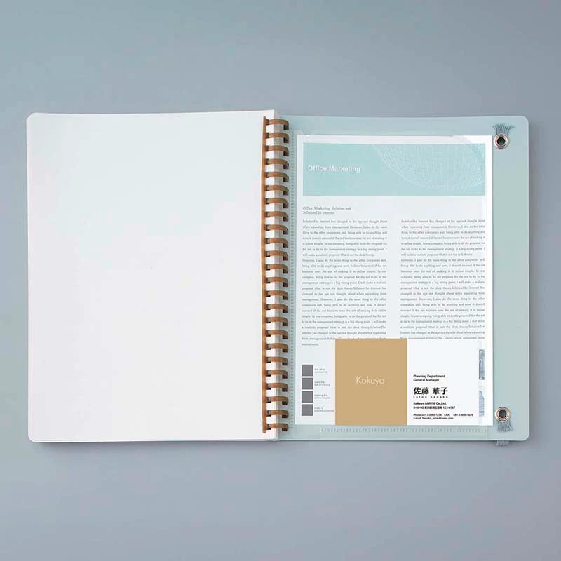 Kokuyo | Cuaderno Soft Ring Sooofa A5 Warm Gray (Cuadros) - Image 8