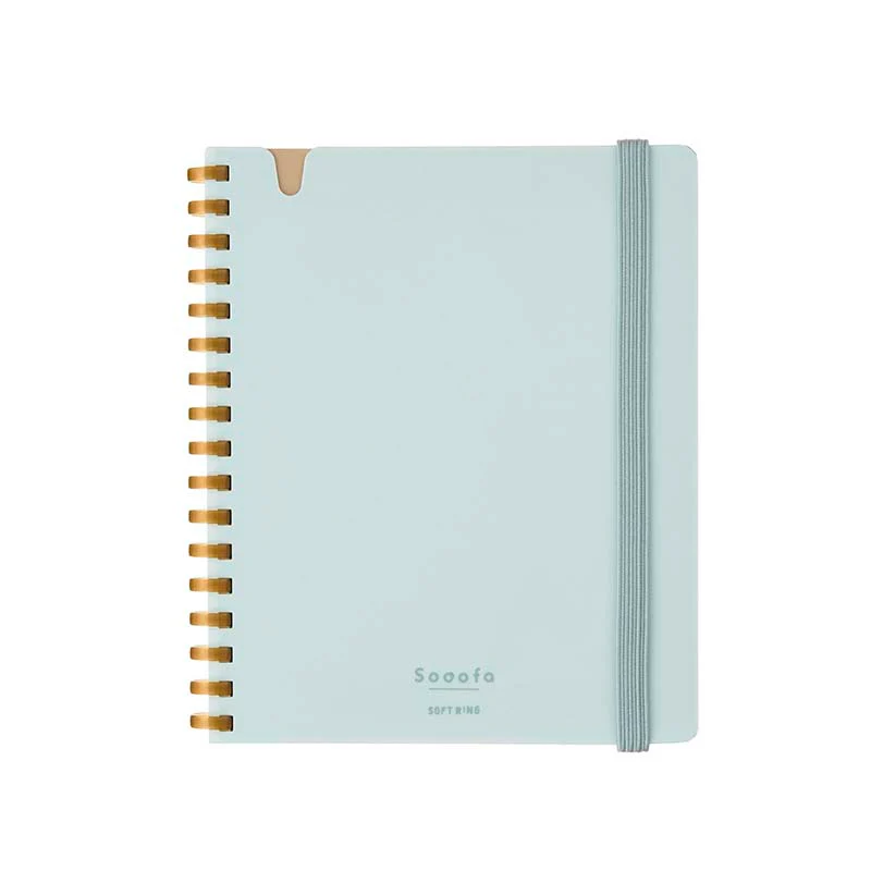 Kokuyo | Cuaderno Soft Ring Sooofa A6 Blue (Cuadros)