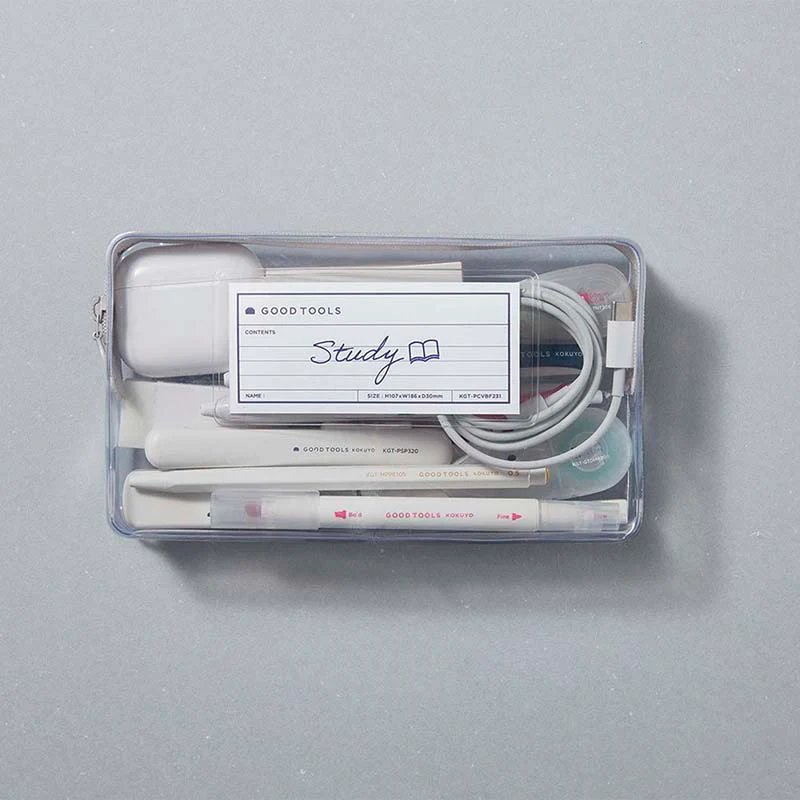 Kokuyo | Funda Estuche Pouch Good Tools Clear White - Image 8