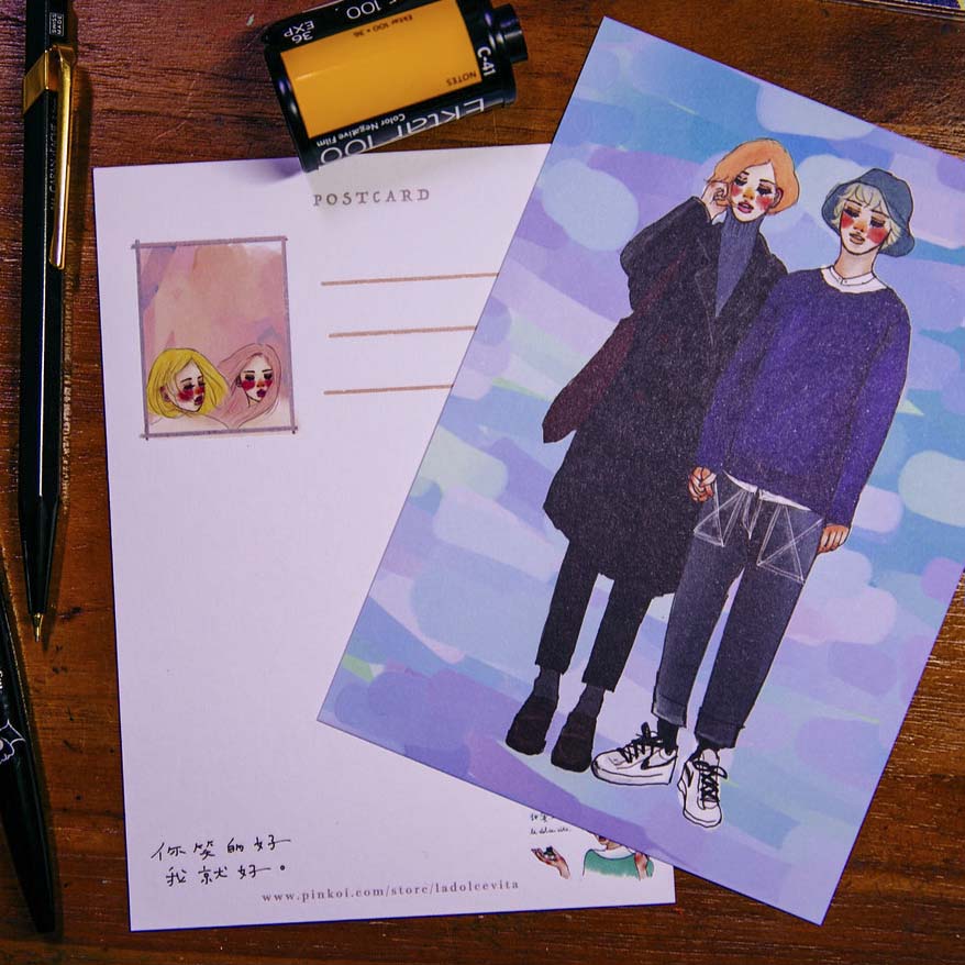 La Dolce Vita | Postal Black Friends