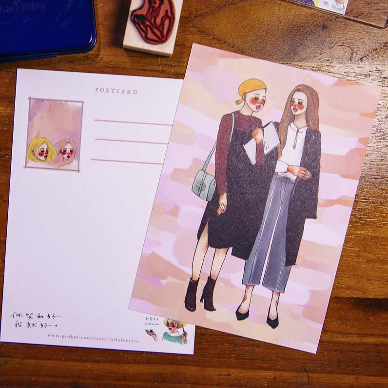 La Dolce Vita | Postal Good Friends Together