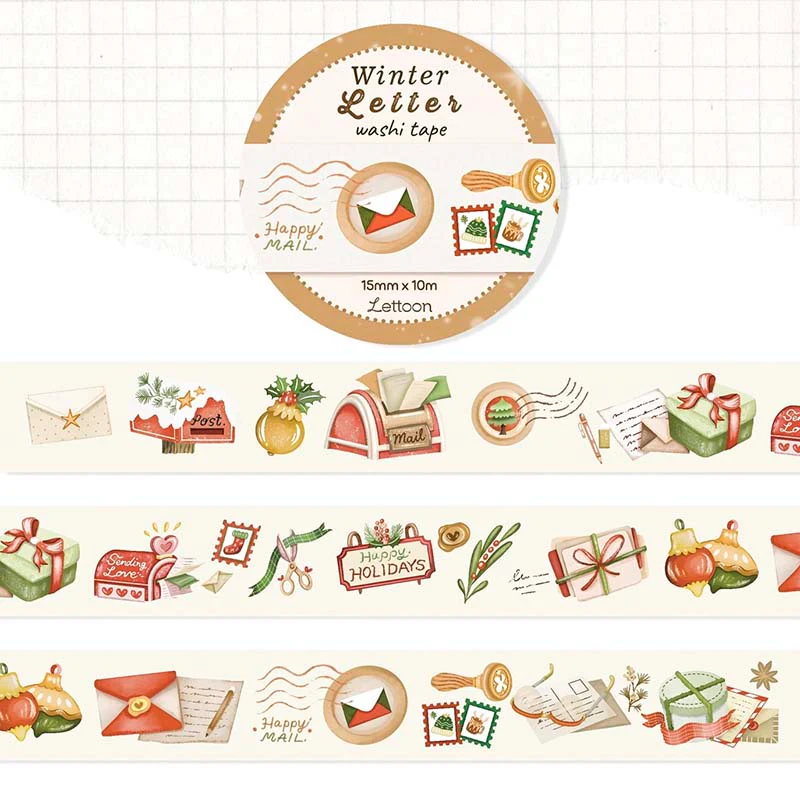 LETTOOn | Winter Letter Washi Tape