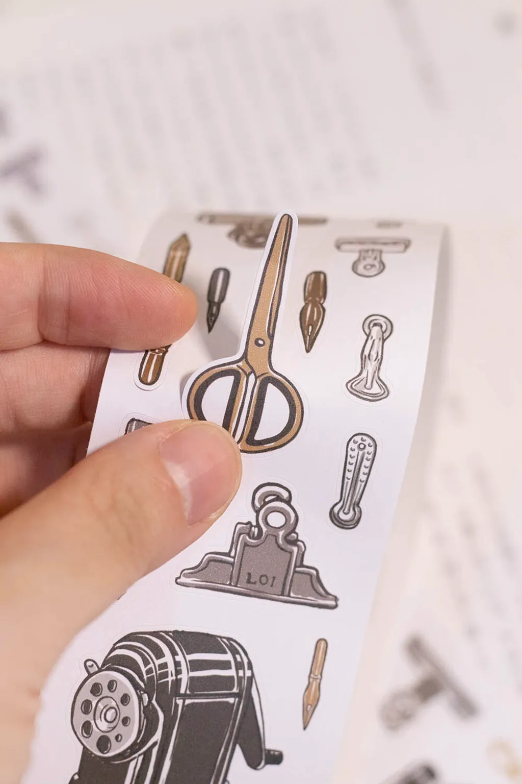 Loi Design | Pegatinas en Rollo Retro Stationery Die-Cut Paper Tape - Image 3