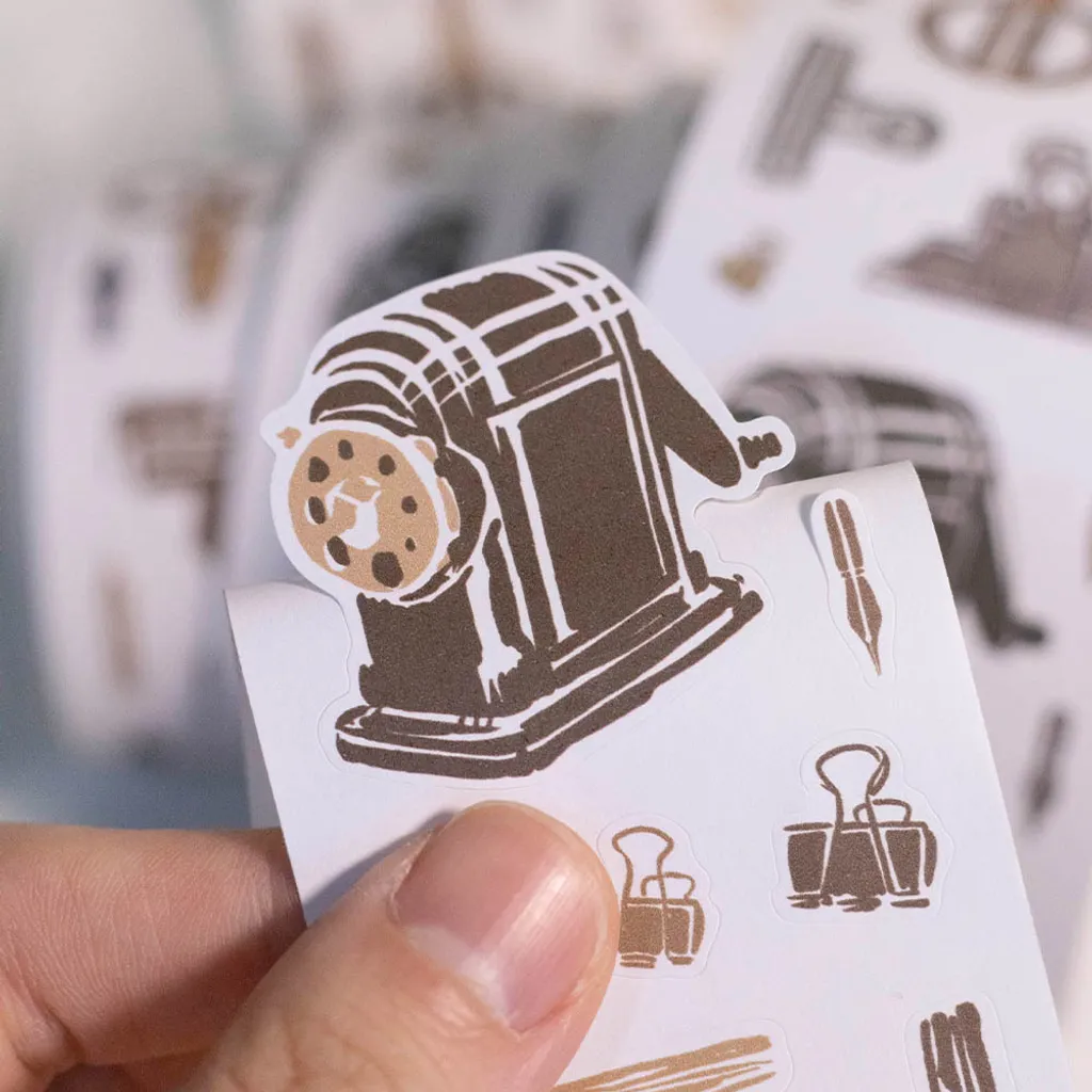 Loi Design | Pegatinas en Rollo Retro Stationery Die-Cut Paper Tape - Image 4