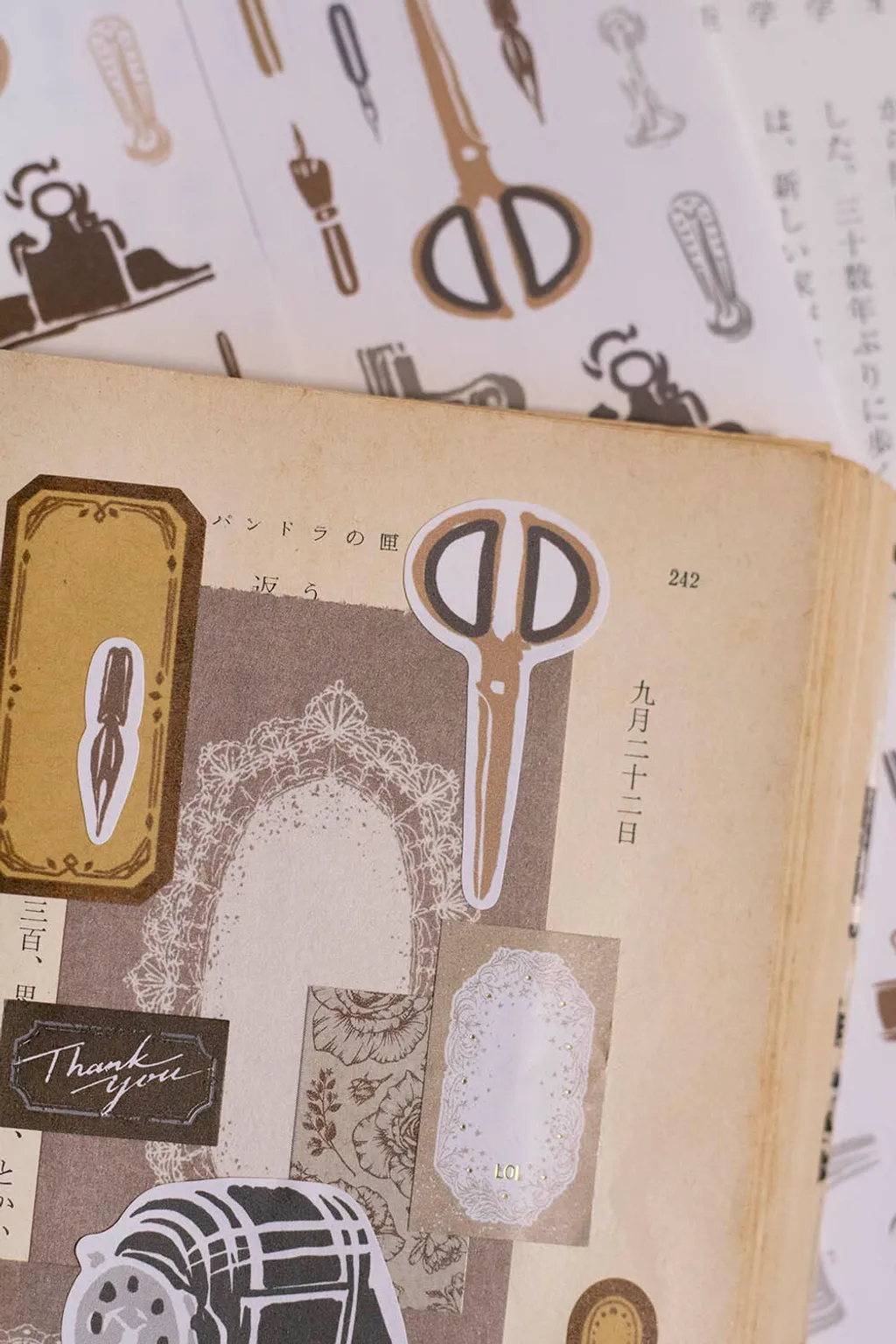 Loi Design | Pegatinas en Rollo Retro Stationery Die-Cut Paper Tape - Image 6