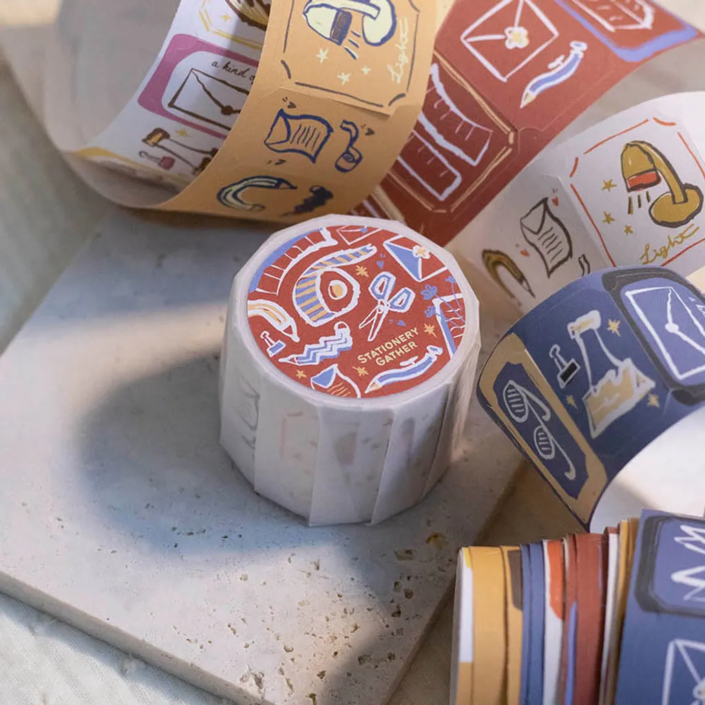 Loi Design | Pegatinas en Rollo Stationery Garther Die-Cut Paper Tape