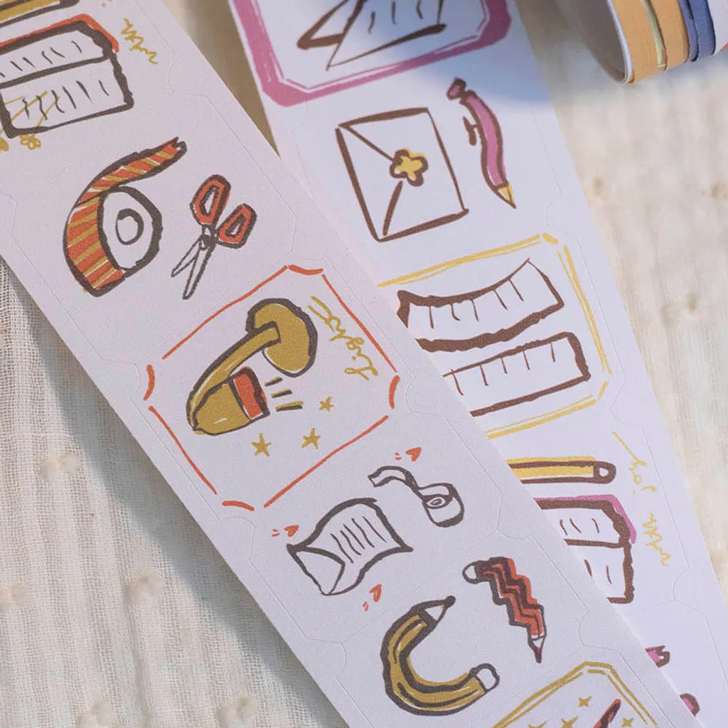 Loi Design | Pegatinas en Rollo Stationery Garther Die-Cut Paper Tape - Image 4