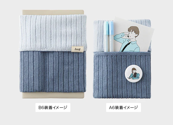 Midori | Banda Haramaki A6 - B6 Two-Tone Light Blue - Image 6