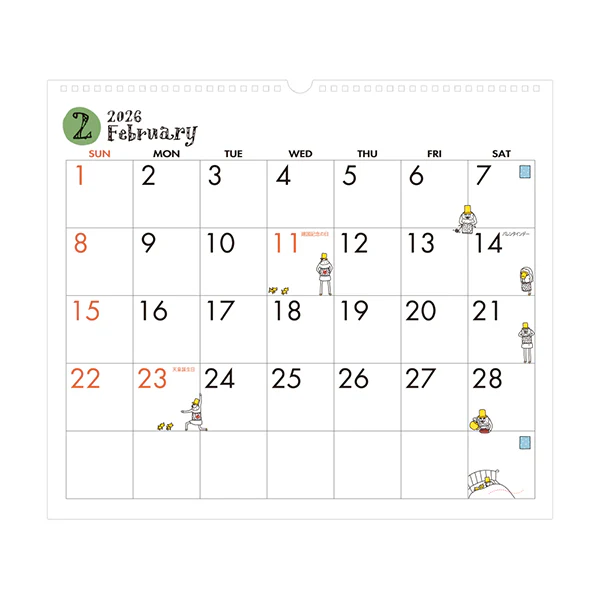 Midori | Calendario de Pared L 2026 Ojisan - Image 3