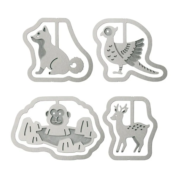 Midori | Clips Metálicos Etching Animales Japoneses - Image 3