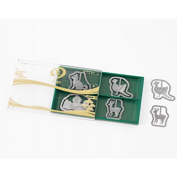 Midori | Clips Metálicos Etching Animales Japoneses - Image 5