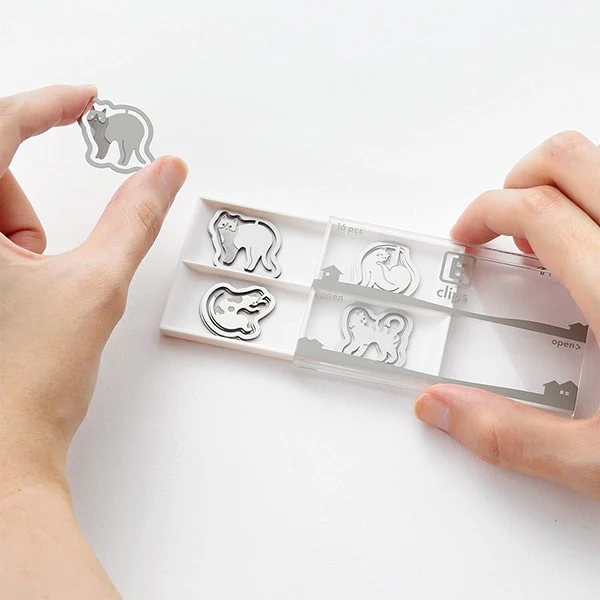 Midori | Clips Metálicos Etching Gatos - Image 2
