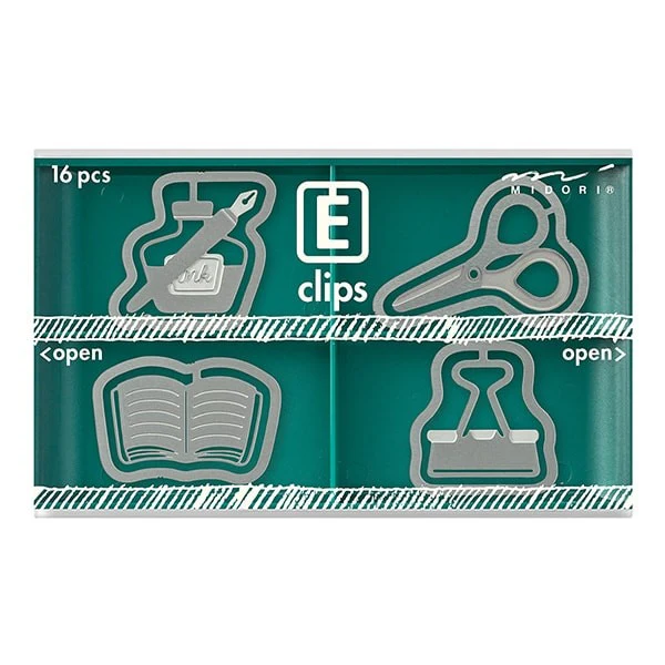 Midori | Clips Metálicos Etching Papelería