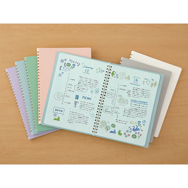 Midori | Cuaderno Anillas Color A5 Puntos Pink - Image 7