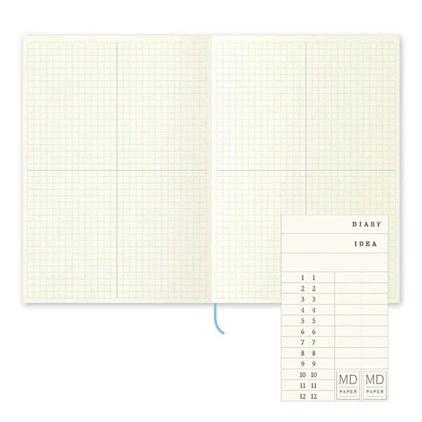 Midori | Cuaderno MD Midori Journal A5 Cuadros con Bloques - Image 4