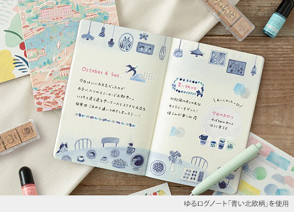 Midori | Cuaderno Yuru Log B6 Blue Nordic - Image 7