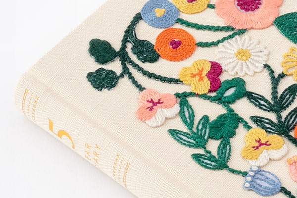 Midori | Diario de 5 Años Bordado Flower Beige - Image 8