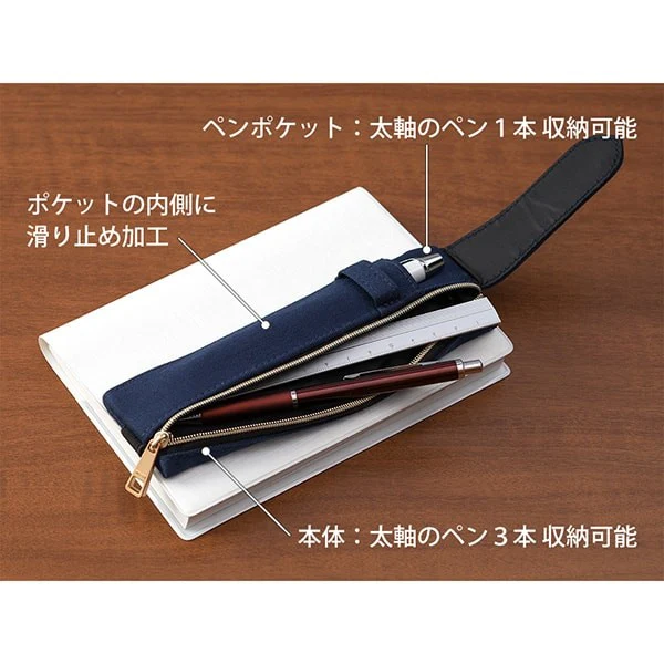 Midori | Estuche Book Band B6 - A5 Azul Marino - Image 2