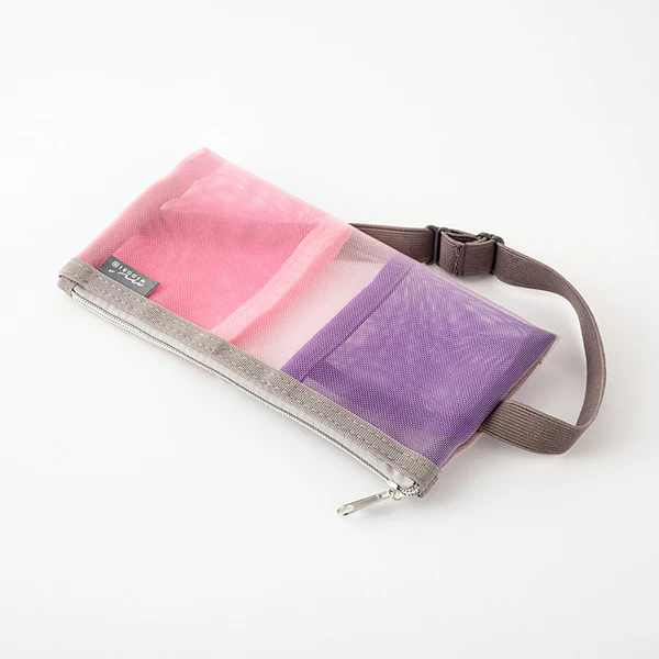 Midori | Estuche Book Band B6 - A5 de Malla Pink - Image 2