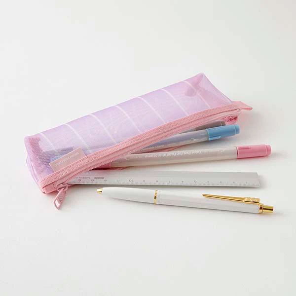 Midori | Estuche de Malla Pen Case Stripe Purple - Image 3