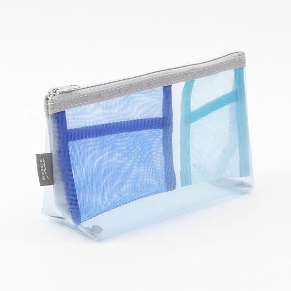 Midori | Estuche Gusset de Malla Pen & Tools Azul - Image 4