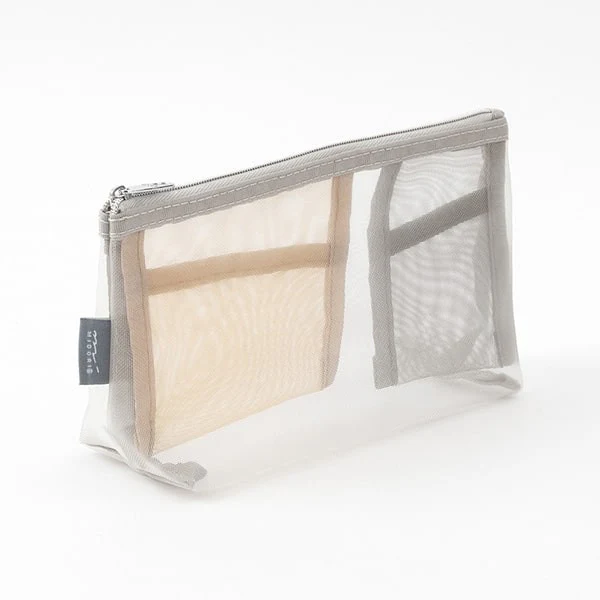 Midori | Estuche Gusset de Malla Pen & Tools Beige - Image 4