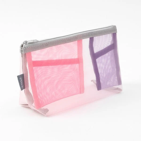 Midori | Estuche Gusset de Malla Pen & Tools Rosa - Image 4
