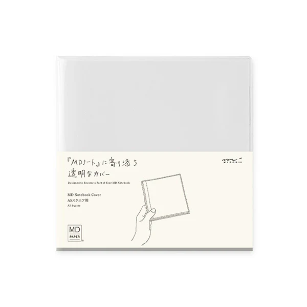 Midori | Funda de Plástico Transparente para Cuadernos MD Midori Square