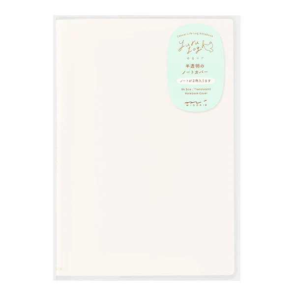 Midori | Funda de Plástico Transparente para Cuadernos Yuru Log B6