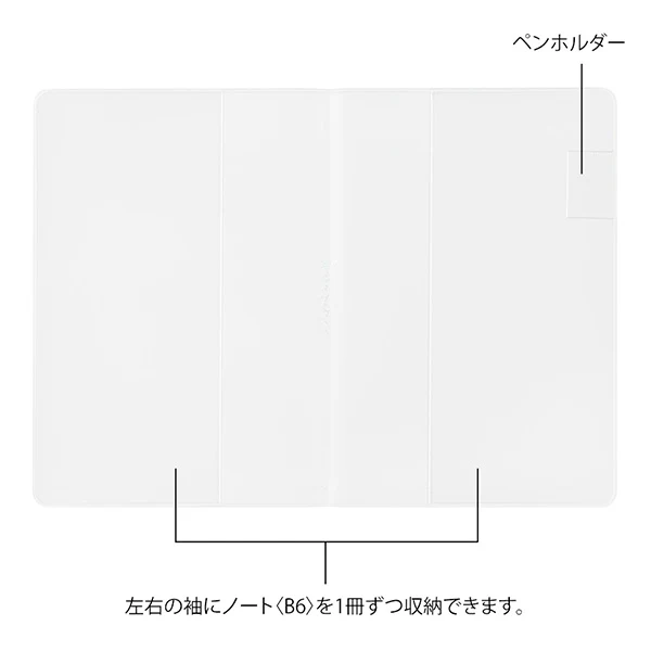 Midori | Funda de Plástico Transparente para Cuadernos Yuru Log B6 - Image 4