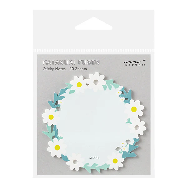 Midori | Notas Adhesivas Die Cutting Wreath White