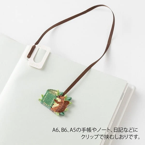 Midori | Punto de Libro Clip Bordado Ardilla - Image 2