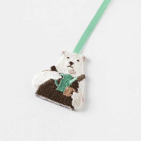 Midori | Punto de Libro Clip Bordado Oso Polar - Image 4