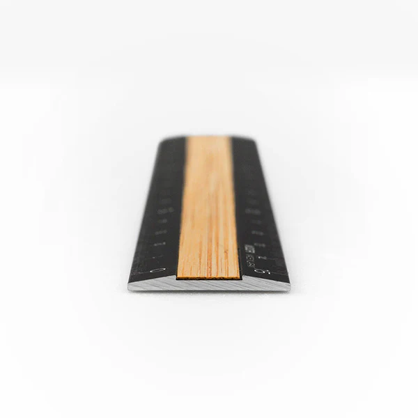 Midori | Regla de Aluminio y Madera 15cm Black - Image 4