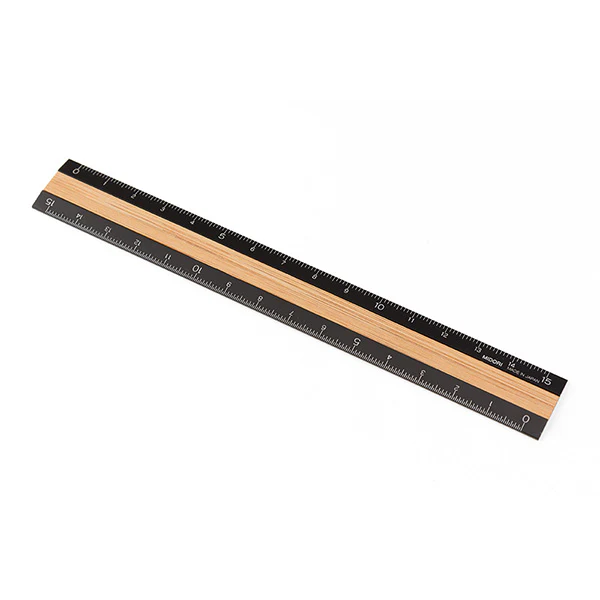 Midori | Regla de Aluminio y Madera 15cm Black - Image 5