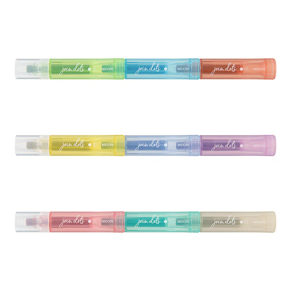 Midori | Set de 3 Rotuladores Multicolor Connecting Pen Join Dots Right - Image 3