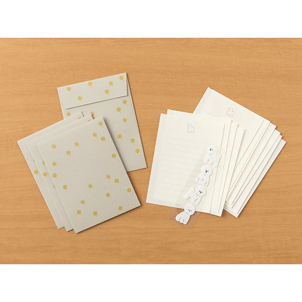Midori | Set de Cartas Con Pegatinas Bichon Frise - Image 2