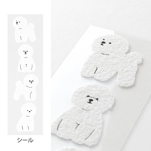 Midori | Set de Cartas Con Pegatinas Bichon Frise - Image 5
